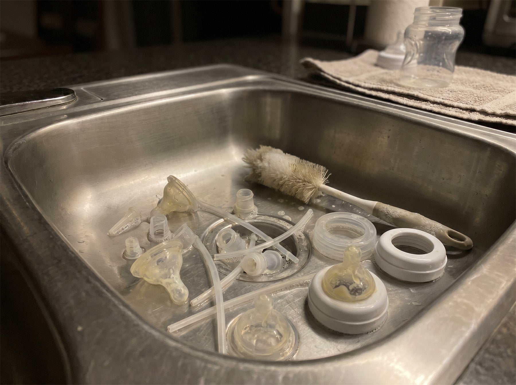 Bottle vent cleaning and sterilizing placeholder